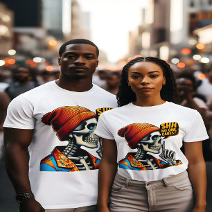 Camiseta SHHH. Ninguém se preocupa com a mensagem rebelde d