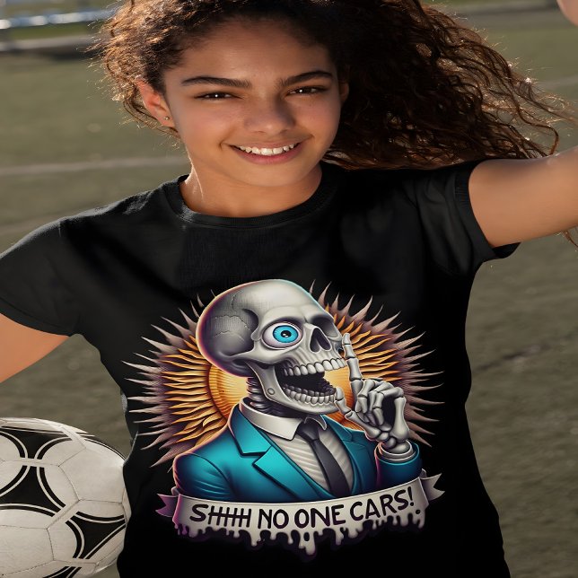 Camiseta SHHH. Ninguém Se Preocupa Com Os Esqueletos Da Dap (Criador carregado)