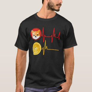 Camiseta Shiba Coin Vs. Dogecoin Heartbeat $Shib Hodler Dog