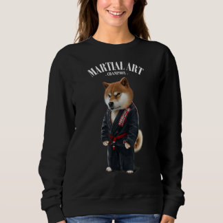 Camiseta Shiba Dog Judo Karate Master em Black Judogi