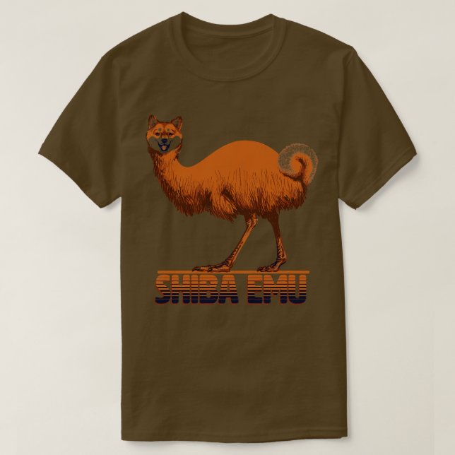 Camiseta Shiba Emu (Frente do Design)