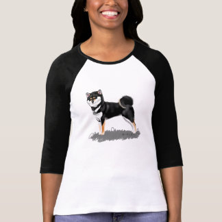 Camiseta shiba inu black&tan