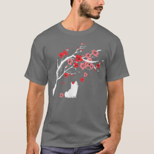 Camiseta Shiba Inu Cachorro Japonês Flor Sakura Blossom