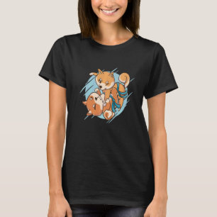 Camiseta Shiba Inu Cães Jiu Jitsu Cog Karate Cuppies Judo D