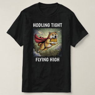 Camiseta Shiba Inu Cão Negro