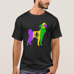 Camiseta Shiba Inu Cog Mardi Gras Carnavais Engraçados Pupp