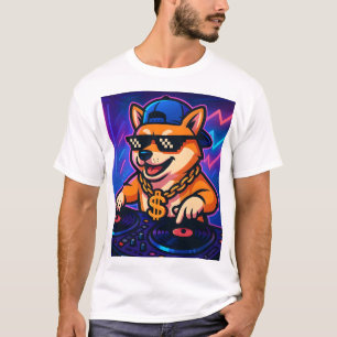 Camiseta Shiba Inu DJ Party