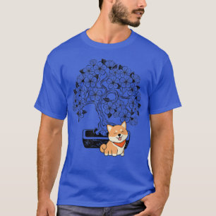 Camiseta Shiba Inu Dog Japanese Cherry Cute Blossom Sakura 