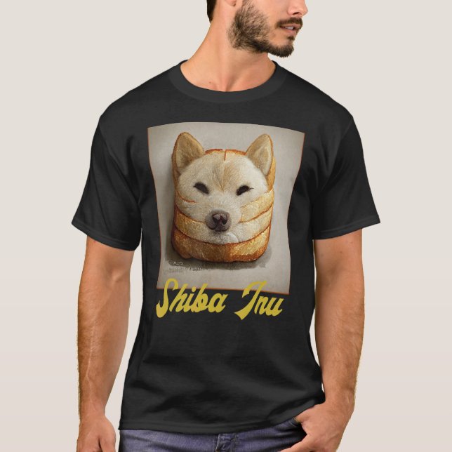 Camiseta Shiba Inu Doge Meme Loaf Do Pão Akita Inu Hokkai (Frente)
