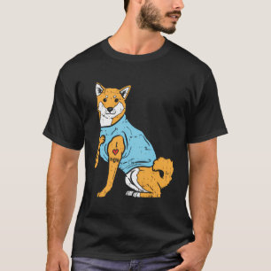 Camiseta Shiba Inu Eu Amo Mamãe Cachorro Japonês Akita W