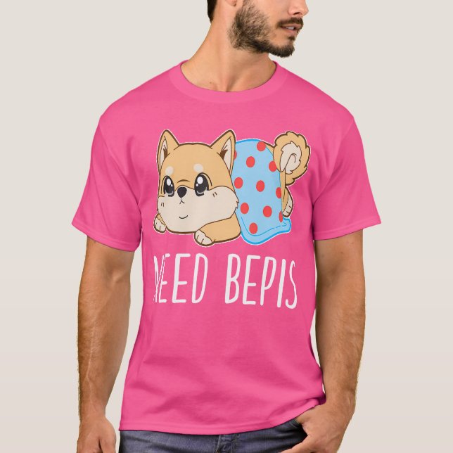 Camiseta Shiba Inu Precisa de Bepis (Frente)