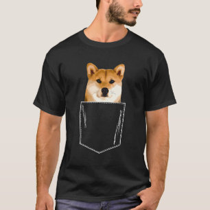 Camiseta Shiba Inu Puppy Pocket