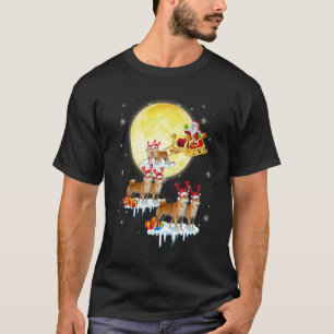 Camiseta Shiba Inu Reindeer Papai Noel Natal Paja