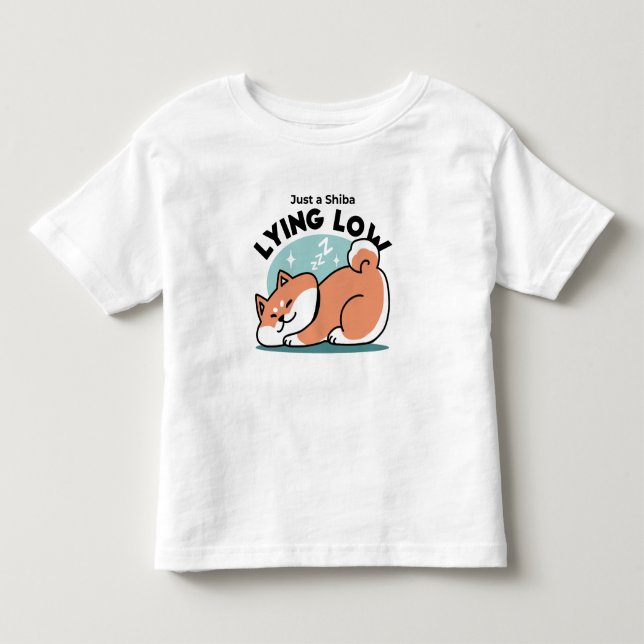 Camiseta Shiba Inu Relaxa Arte: Apenas uma Shiba Mentira Ba (Frente)