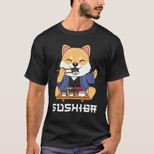 Camiseta Shiba Inu sushi (Frente)