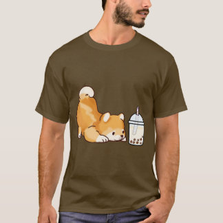 Camiseta Shiba Pequena e Bonita ama Boba