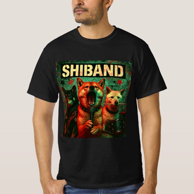 Camiseta SHIBAND – Rock ’n’ Bark Revolution (Frente)