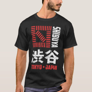 Camiseta Shibuya Tokyo Japão Souvenir Japonês Kanji Shibuy