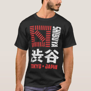 Camiseta Shibuya Tokyo Japão Souvenir Japonês Kanji Shibuy 