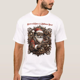 Camiseta Shiftmas Gears: Cheer vitoriano no estilo Steampun
