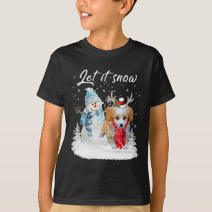 Camiseta Shih Poo Papais noeis Cachorro Natal Snowman Xmas 