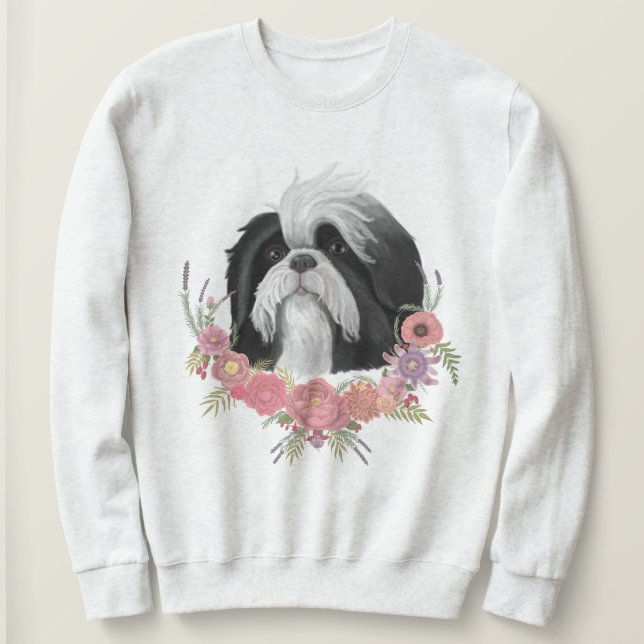 Camiseta Shih Tzu (Frente do Design)