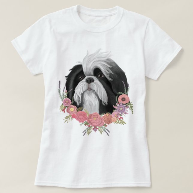 Camiseta Shih Tzu (Frente do Design)