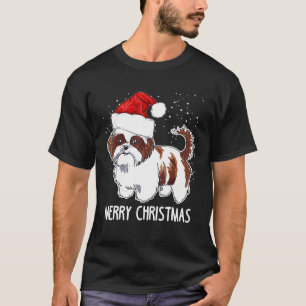 Camiseta Shih Tzu Cog Cute de Natal