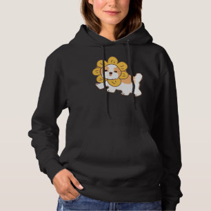 Camiseta Shih Tzu Com Azul De Chapéu Flor