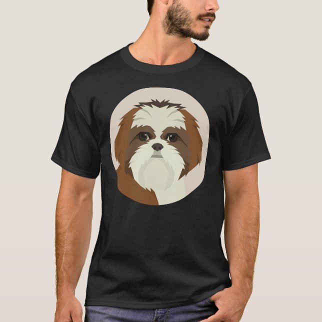 Camiseta Shih Tzu Dog Face (Frente)