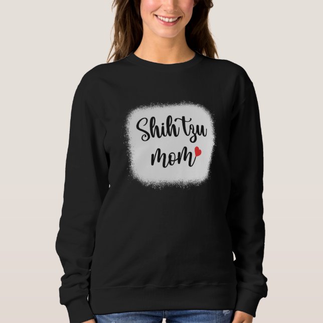 Camiseta Shih Tzu Dog Mom Womens Shih Tzu (Frente)