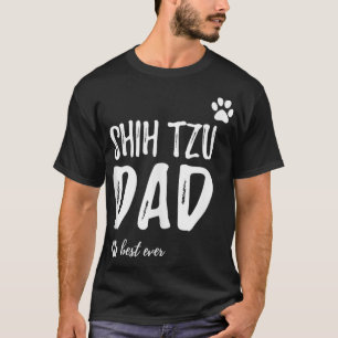 Camiseta Shih Tzu Dog Pai Engraçado Cachorro Sobrecarregado