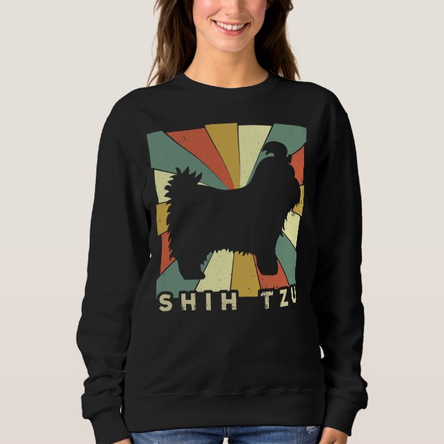 Camiseta Shih Tzu Dog Retro Vintage (Frente)