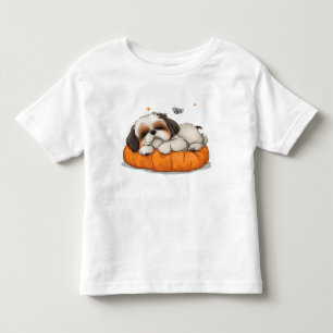 Camiseta Shih Tzu Dormindo Camiseta-Cãozinho