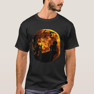 Camiseta Shih Tzu E O Figurino De Halloween Da Lua