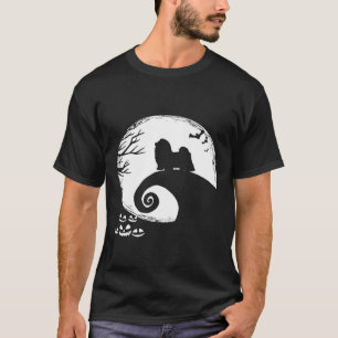 Camiseta Shih Tzu E O Figurino De Halloween Da Lua