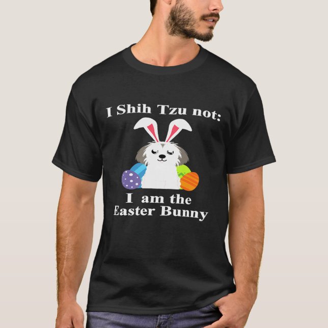 Camiseta Shih Tzu Easter Bunny (Frente)