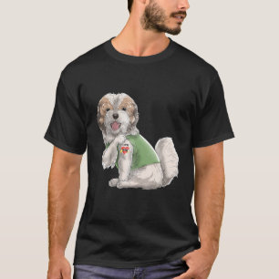 Camiseta Shih Tzu Eu Amo Mamãe Tatuagem Cão Engraçado Di