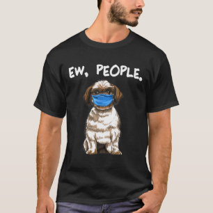 Camiseta Shih Tzu Ew Pessoas Cão Vestindo Máscara