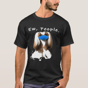 Camiseta Shih Tzu Ew Pessoas Cão Vestindo Um Cachorro De Má