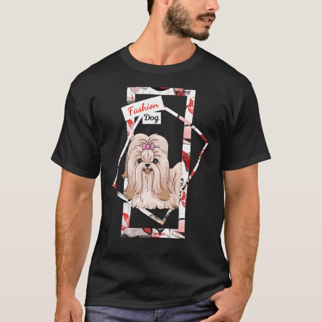 Camiseta Shih Tzu Fashion Dogs (Frente)