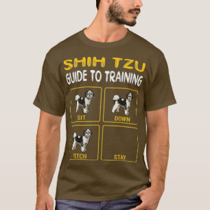 Camiseta Shih Tzu Guia Para Treinar Obediência Aos Cachorr