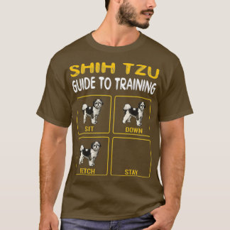 Camiseta Shih Tzu Guia Para Treinar Obediência Aos Cachorro