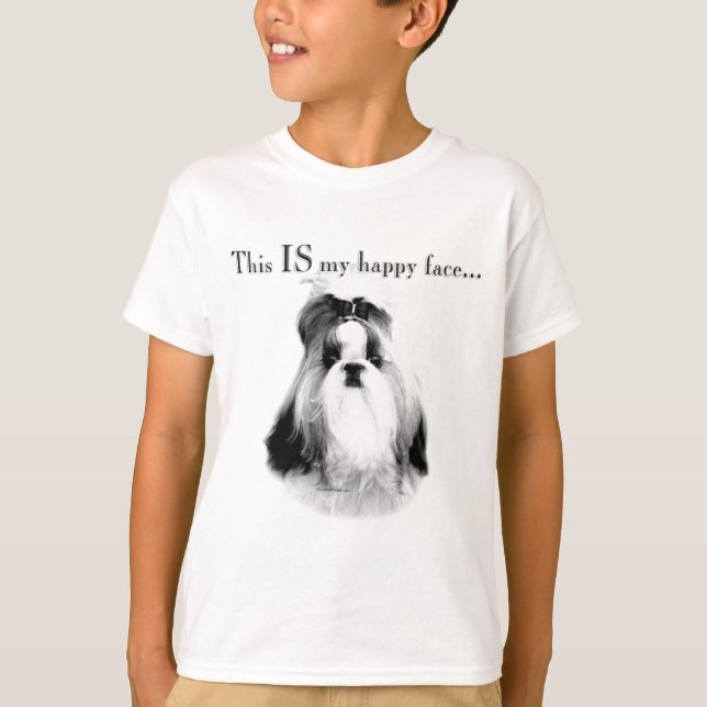 Camiseta Shih Tzu Happy Face (Frente)