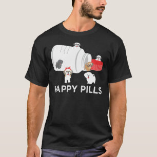 Camiseta Shih Tzu Happy Pills Shih Tzu Dog