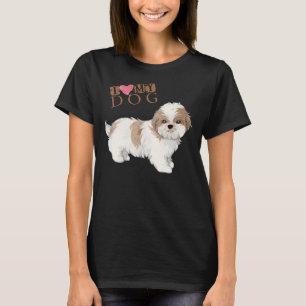 Camiseta Shih Tzu I Love My Dog