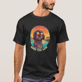 Camiseta Shih Tzu Life Sunset para Shih Tzu cão Long Sleeve