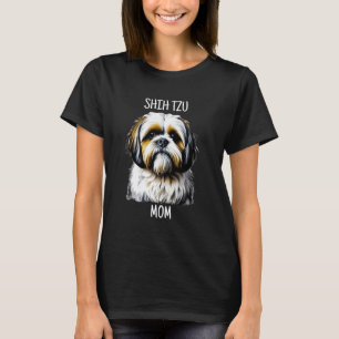 Camiseta Shih Tzu Mãe Amantes De Cachorros