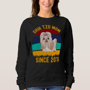 Camiseta Shih Tzu Mãe Desde 2018 Cães Canta