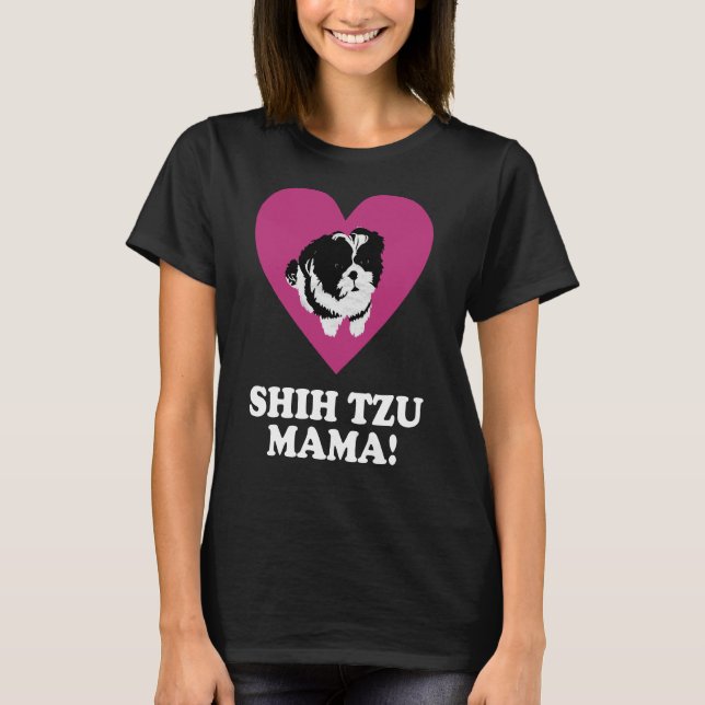 Camiseta Shih Tzu Mama (Frente)